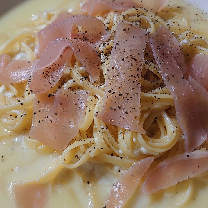 作り置きの冷凍パスタで簡単 クリーム風パスタ